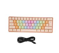 Mechanical Gaming Keyboard Backlit 60% Wired Compact Keyboard with Colorful Keycaps and Optical Switches for PC and Office Gaming