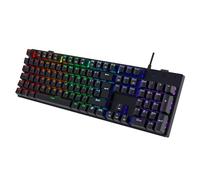 Mechanical Gaming Keyboard, RGB 104 Keys Wired Keyboard with Blue Switches
