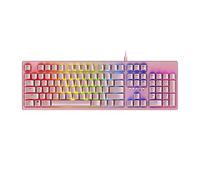 Mechanical Gaming Keyboard RGB LED Backlit Wired Keyboard with Switches for Windows Gaming PC, 104 Keys
