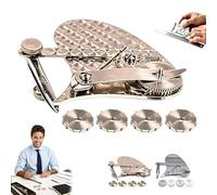 Mechanical Gear Train Ruling Pen, The Blueprint Drafting Dotting Line Tool, Vintage Precision Pen Set with 4 Interchangeable Dotting Wheels for Architects Designers Engineers(A)