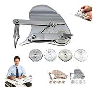 Mechanical Gear Train Ruling Pen, The Blueprint Drafting Dotting Line Tool, Vintage Precision Pen Set with 4 Interchangeable Dotting Wheels for Architects Designers Engineers(B)
