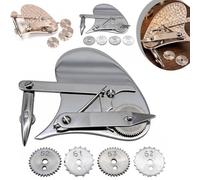 Mechanical Gear Train Ruling Pen, Vintage Precision Dotting Pen Set: The Blueprint Drafting Tool with 4 Interchangeable Dotting Wheels for Blueprint Restoration and Technical Drawing (B)