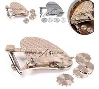 Mechanical Gear Train Ruling Pen, Vintage Precision Dotting Pen Set: The Blueprint Drafting Tool with 4 Interchangeable Dotting Wheels for Blueprint Restoration and Technical Drawing (A)