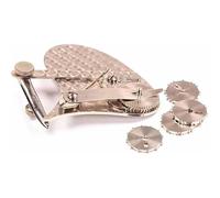 Mechanical Gear Train Ruling Pen, Vintage Precision Dotting Pen Set with 4 Interchangeable Dotting Wheels, Blueprint Drafting Tool for Technical Drawing and Restoration, Gift for Designers (#A)