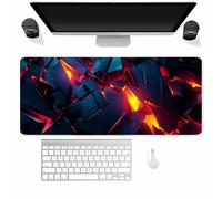 Mechanical Geometry Large Gaming Mouse Pad, 900x300x3mm Extended gaming mouse mat XXL improved Precision and Speed Mousemat with Stitched Edges, Desk Mat for Keyboard and Mouses
