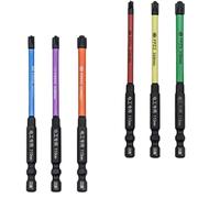 Mechanical Grade Screwdriver for Electrical Work 3pc Tip Set with HRC63 Alloys Steel Durables Antis Rust Phosphated Electrician Screwdriver Set