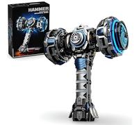 Mechanical Hammer Building Blocks Set, 1149 PCS Steampunk Hammer Building Kit with Lights, Creative Mech Weapon Bricks Model Toy, Home Decor Gift for Adults and Teens