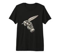 Mechanical Hand Clockwork Patent Sketch Art Premium T-Shirt