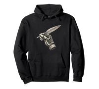 Mechanical Hand Clockwork Patent Sketch Art Pullover Hoodie