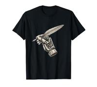 Mechanical Hand Clockwork Patent Sketch Art T-Shirt