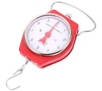 Mechanical Hanging Scale Spring Dial Weight Scale, Red