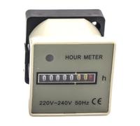Mechanical Hour Meter 220-240V 50Hz DIN Rail Mount, Professional Industrial Timer for Generator Compressor Engine