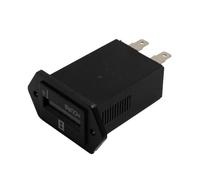 Mechanical Hour Meter Gauge for Engine Generators, 0-99,999.9 Hours Tracking, 6V-80V DC, ABS Housing, HM002 Model