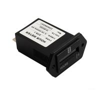 Mechanical Hour Meter Gauge HM002 for Engine Generators, 0-99,999.9 Hours Tracking, 6V-80V DC, ABS Housing, Industrial Maintenance