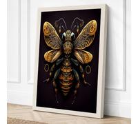 Mechanical Insect Steampunk Canvas Wall Art Print 36x24 Inch (91 x 61 cm)