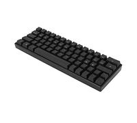Mechanical Keyboard,64 Keys RGB Ergonomic 1800mAh Rechargeable Keyboard,Wireless 2.4G//Type-c Wired Typewriter, for Windows for Android for OS X,Black (Red Switch)