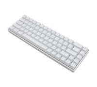 Mechanical Keyboard 68 Keys Wired with Red Switches Ice Blue Backlight for PC Gamers Hot Swappable with 20 Modes and Durable Keycaps