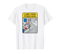 Mechanical Keyboard Builder Lube Your Stabs Now Value Graphic T-Shirt, Men, White, M