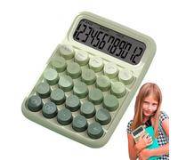 Mechanical Keyboard Calculator - Desk Calculator with Large Non-Slip Buttons, Retro Ergonomic Design, Clear Display, Ideal for Students, Offices and Accounting, Port Calculator