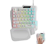 Mechanical Keyboard, Compact Keyboard, Programmable Control Cushion, Ergonomic Hand Adjustment Design, One-Handed Key Function System for Dorm Setup, School, Worksace, Apartment, Home
