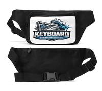 Mechanical Keyboard Engineering and Design Symbol Unisex Waist Bag Black