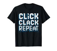 Mechanical Keyboard Enthusiast Click Clack Repeat Life Funny T-Shirt