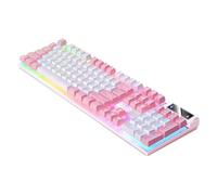 Mechanical Keyboard - Full Size 104 Key Wired Keyboards, Bright Luminous Backlight Smooth Keystroke Response, Stable Anti Ghosting Performance Strong Build | Computer Desk Keyboard For PC