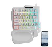 Mechanical Keyboard - Hand Keyboard for Mobile Computer - Portable Programmable Game Keyboard for Home, College Dorm, Apartment, School