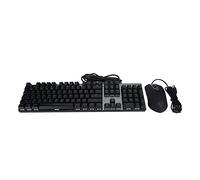 Mechanical Keyboard Mouse Combo, Wired 104 Keys Ergonomic Design Professional Computer Game Chips Responsive RGB Backlit PC Gaming Keyboards, for Windows small gift