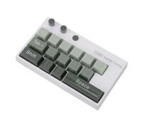 Mechanical Keyboard Ornament Kit, Decoration Sturdy Easy to Use Computer Keyboard Ornament Luminous Display with Number Stickers for Office (Green)
