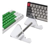 Mechanical Keyboard Stand, Acrylic Keyboard Holder Stand, Transparent Display Keyboard Holder, Stand with Multiple Tyres for Mechanical Keyboards, Space Saving Keyboard Stand