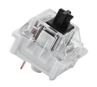 Mechanical Keyboard Switch,10 PCs Mechanical Keyboard Switch Plate Mounted Black Switch Replacement Transparent Housing for GATERON Cherry MX