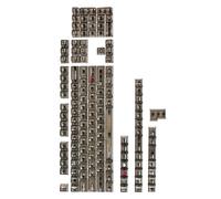 Mechanical Keyboards Keycaps Original Profile 132Keys Russian Crystal Transparents PC Keysaps for 61/68/98/104/108 Backlit Keycaps