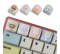 Mechanical Keycap Featuring Piggy Figures Resin Keycaps Ensures Scratch Resistance And Stable Mounting Esc Keycap Resin Keycaps With Design