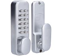 Mechanical Keyless Entry Door Lock with Keypad Door Knob, Combination Lock for Room Door Office Door, Digital Outdoor Gate Combination Door Locks Set with Keypads