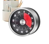 Mechanical Kitchen Clock - Classic Winding Kitchen Clock with Magnetic Countdown Alarm | Sturdy Manual for Baking, Exercising, Learning and Preparing Food