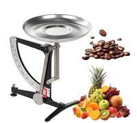 Mechanical Kitchen Scale, 1kg Battery-free Metal Balance Scale With Stainless Steel Pendulum & 19cm Aluminum Tray, Error Range ±8g, For Electronics, Scientific Research, Food brown