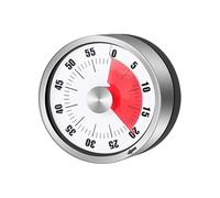 Mechanical Kitchen Timer - 3.5 X 5.9 cm 60 Minute Manual Cooking Timers, Strong Magnetic Back, Management Tools for Loud Alarm Timers Battery Free Visual Countdown for Chef Teachers Stud