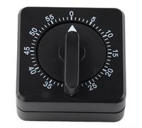Mechanical Kitchen Timer 60 Minute Count Down Alarm with Loud Bell | Manual Wind Up Cooking Timer | for Baking Study Sports Naps | No Battery Required Square
