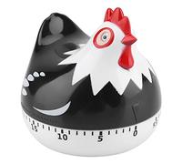 Mechanical Kitchen Timer, 60 Minute Countdown Timer with Chicken Pattern, Novelty Egg Timer for Cooking Baking and Classroom (Black)
