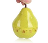 Mechanical Kitchen Timer 60 Minute Manual Rotating Countdown Egg Mechincal Pear Kitchen Timer Cute Pear Shape for Baking Sports Office