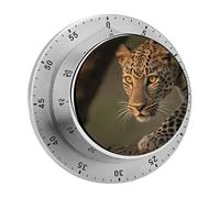 Mechanical Kitchen Timer 70dB Alarm, Cheetah Timers Magnetic Metal Countdown Timer for Cooking, Baking & Exercise, No Batteries Required