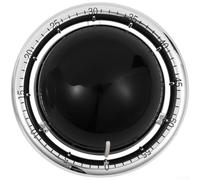 Mechanical Kitchen Timer with Loud Alarm and Magnetic Back - Rotatable Knob for countdown for Cooking Baking 8.5cm White(Black)