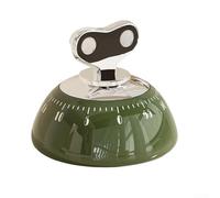Mechanical Kitchen Timer With Strong Magnet For Refrigerator And Microwave, 60 Minute Visual Countdown Clock For Cooking Studying And Working Out, Stainless Steel And Abs Material In Red Color(green)