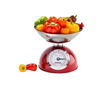 Mechanical Kitchen Weighing Scale with Removable Stainless Steel Bowl, Analog Manual Food Scale for Baking, Cooking and Meal Preparation, Reliable Countertop Weighing Machine