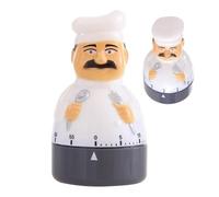 Mechanical Memorial Timer, Kitchen Egg Clock Chief Design 60 Minute Kitchen Timer, Waterproof Manual Countdown Timer, Pull Up for Eggs, Pasta, Cooking