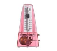 Mechanical Metronome Adjustable Beat Speed Lightweight Loud Sound Accurate Beat Mechanical Metronome for Piano Guitar Drum Guzheng (Pink)