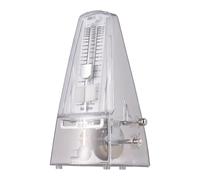 Mechanical Metronome Adjustable Beat Speed Lightweight Loud Sound Accurate Beat Mechanical Metronome for Piano Guitar Drum Guzheng (White)