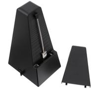 Mechanical Metronome for Guitar, Piano and Zither Beginners | Human Voice Beat, Transposition Settings, Pitch Calibration, Tuning Modes, Black ABS Pps Pom
