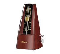 Mechanical Metronome for Piano, Guitar & Drums, Upgraded Movement, 40-208 BPM with 4 Beat Modes, Loud Clear Tempo for Beginners & Musicians, Classic Wind-Up Design, Wooden